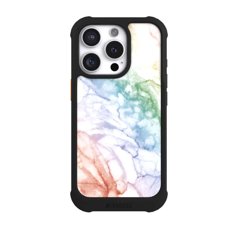 iPhone 16 Pro NIVOmax Marbre Arc-En-Ciel