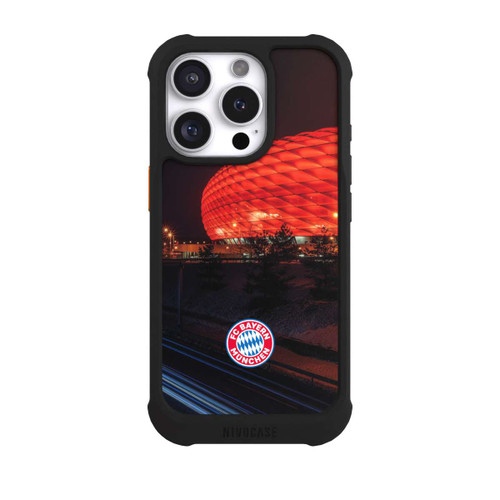 Apple iPhone 16 Pro NIVOmax Allianz Arena bei Nacht FCB