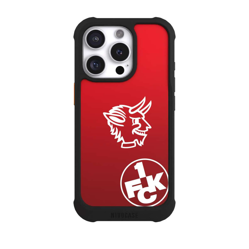 iPhone 16 Pro NIVOmax Teufelskopf FCK auf Rot