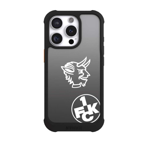 Apple iPhone 16 Pro NIVOmax Teufelskopf FCK auf Schwarz