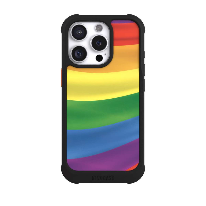 iPhone 16 Pro NIVOmax Pride Flagge