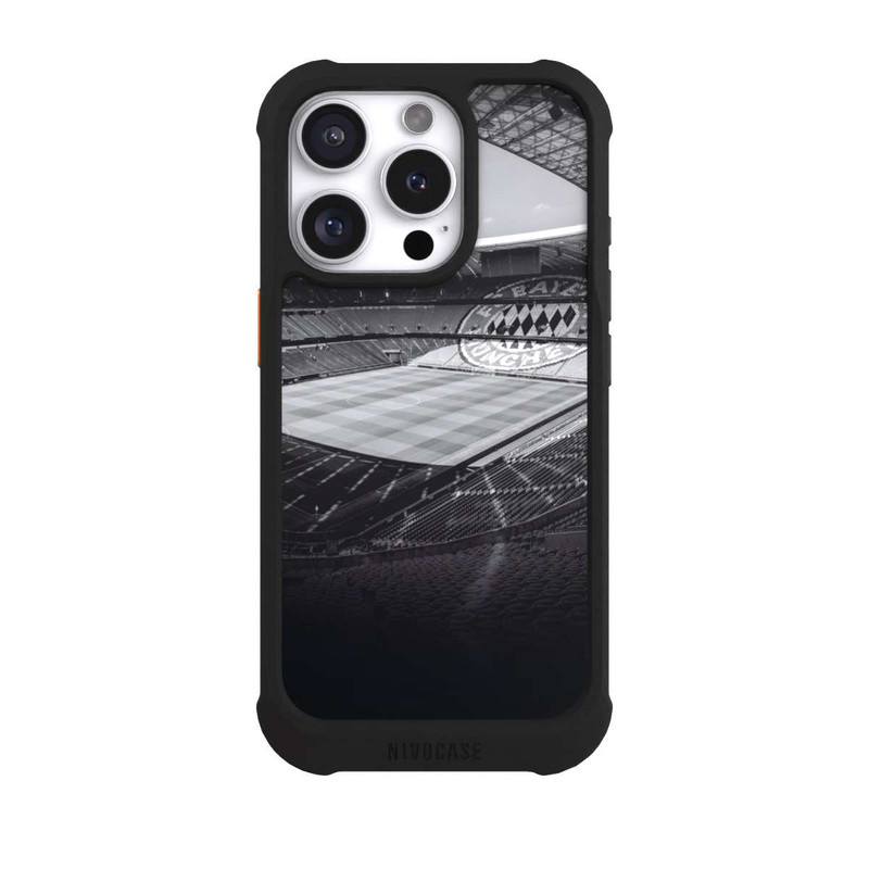 iPhone 16 Pro NIVOmax Stadion FC Bayern - Black White