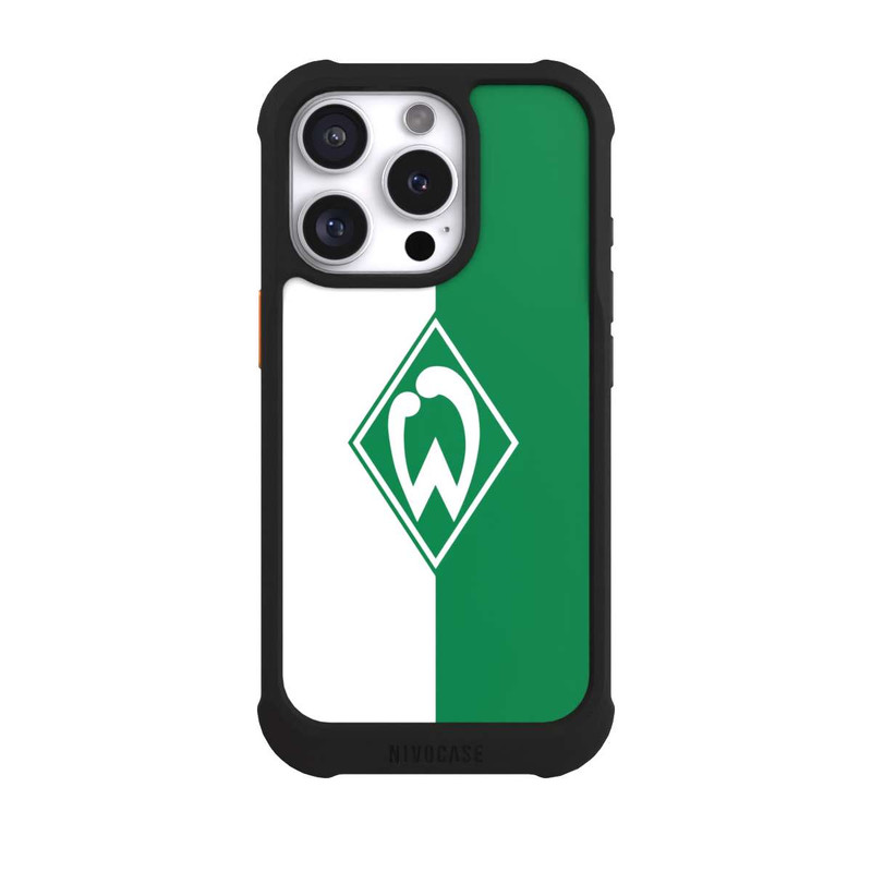 iPhone 16 Pro NIVOmax Weiß-Grün - Werder Bremen
