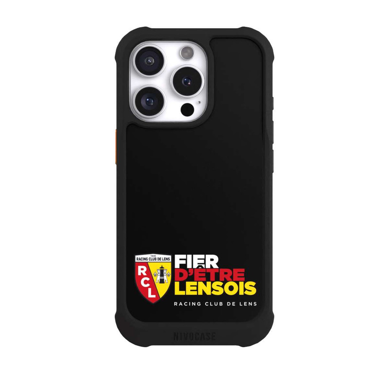 iPhone 16 Pro NIVOmax Logo RCL en bas Noir