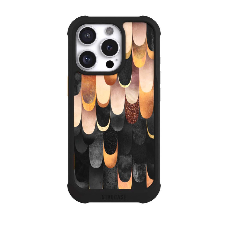 iPhone 16 Pro NIVOmax Gefiedertes Kupfer und Schwarz