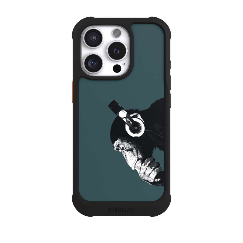iPhone 16 Pro NIVOmax Denkender Affe Blau