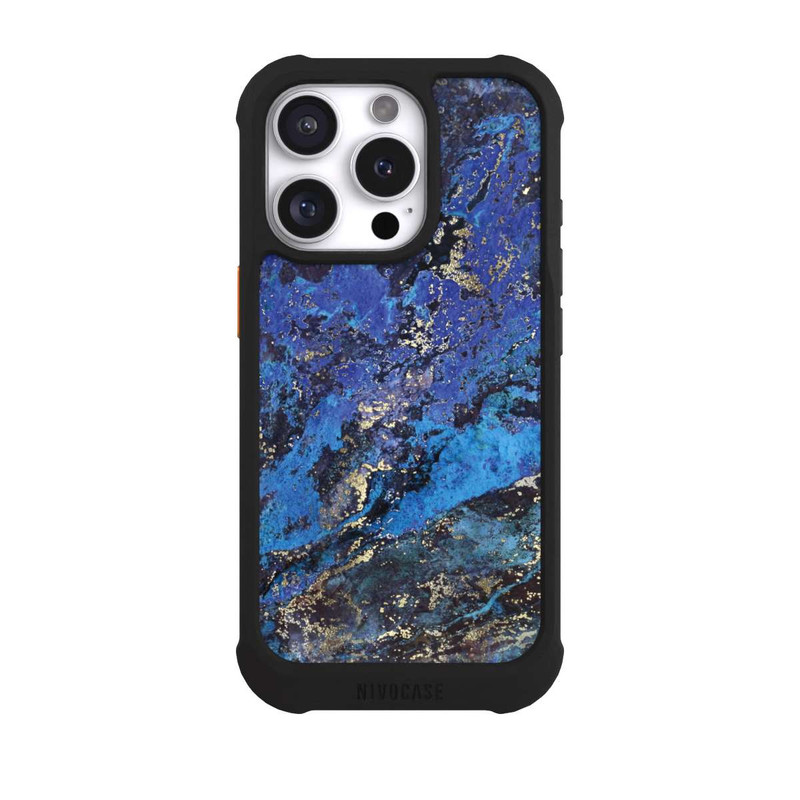 iPhone 16 Pro NIVOmax Lapislazuli blau und gold
