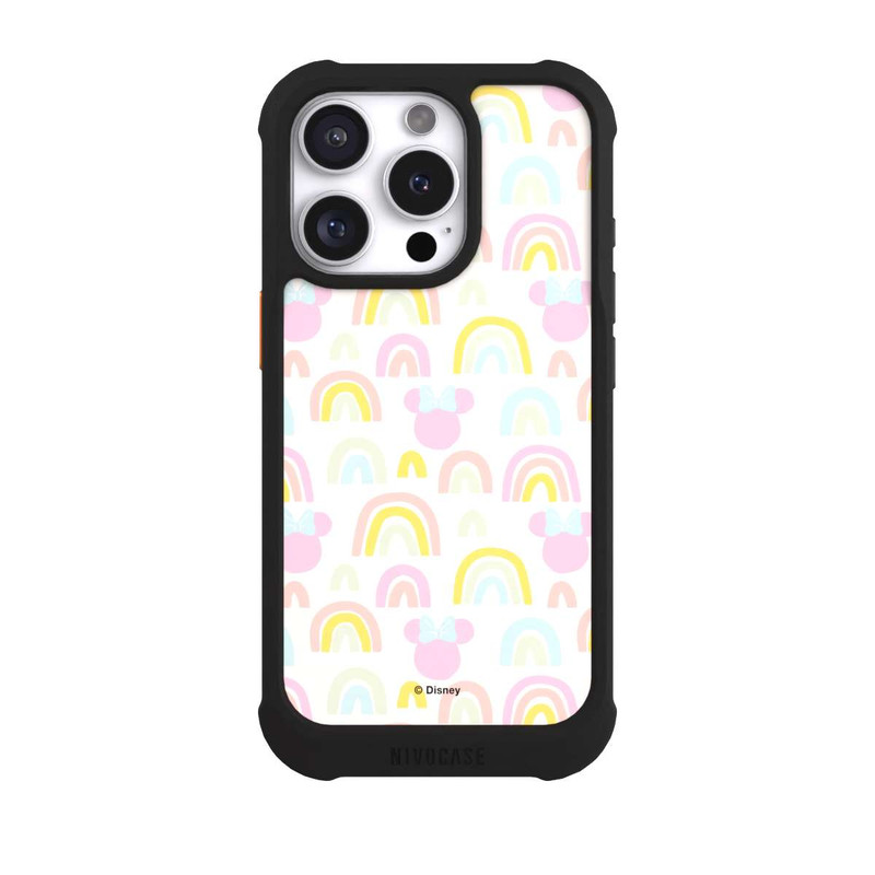 iPhone 16 Pro NIVOmax Minnie Regenbogen Muster