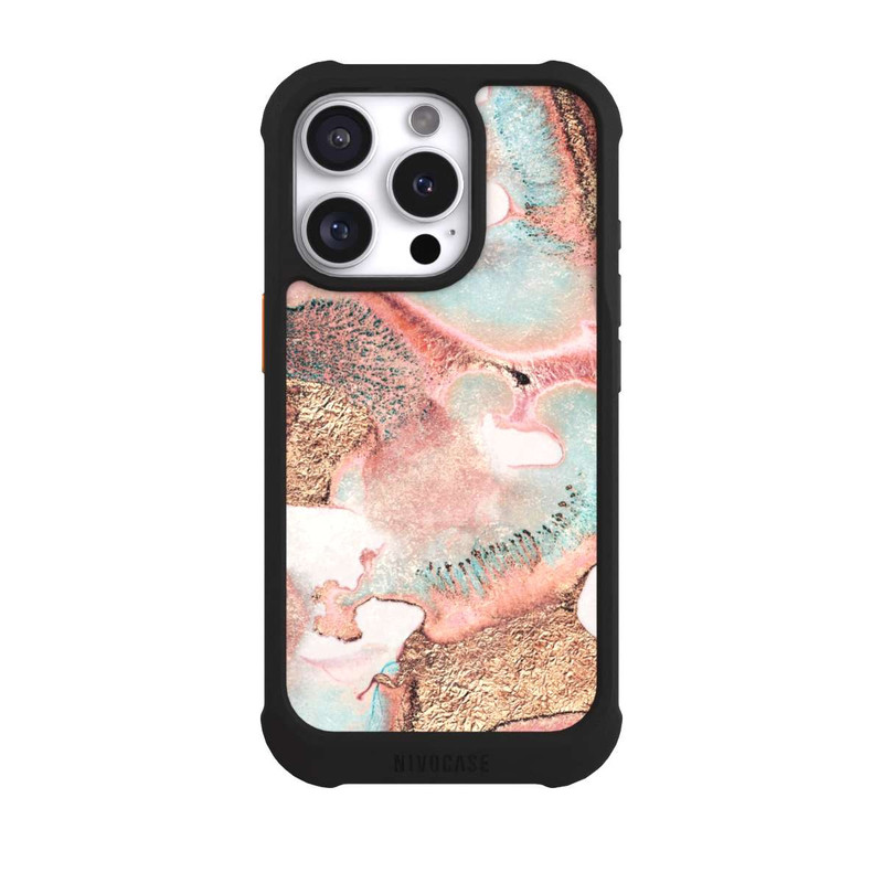 iPhone 16 Pro NIVOmax Joli imprimé doré à l'encre