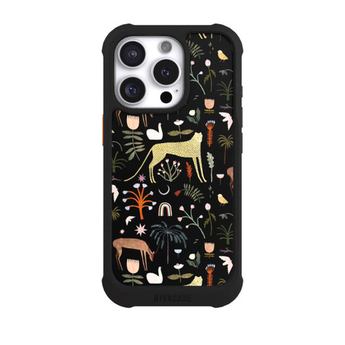 Apple iPhone 16 Pro NIVOmax Wild garden letters by Léa Le Pivert