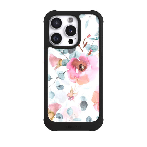 Apple iPhone 16 Pro NIVOmax Aquarell Blumentapete