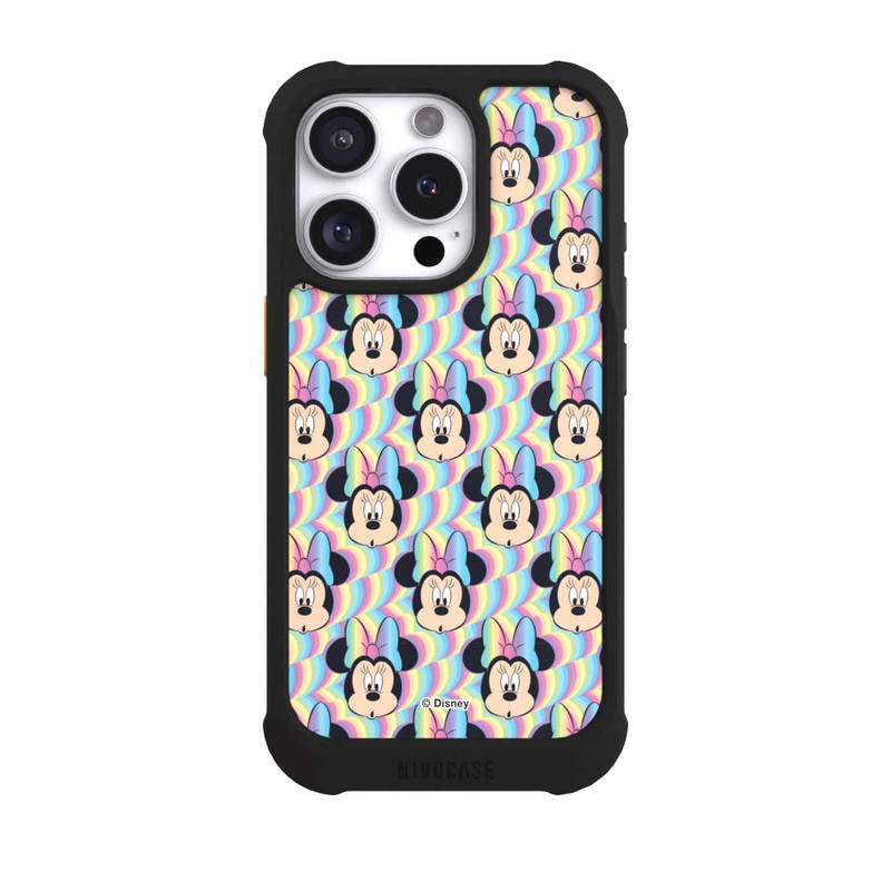 iPhone 16 Pro NIVOmax Minnie Visages d'arc-en-ciel