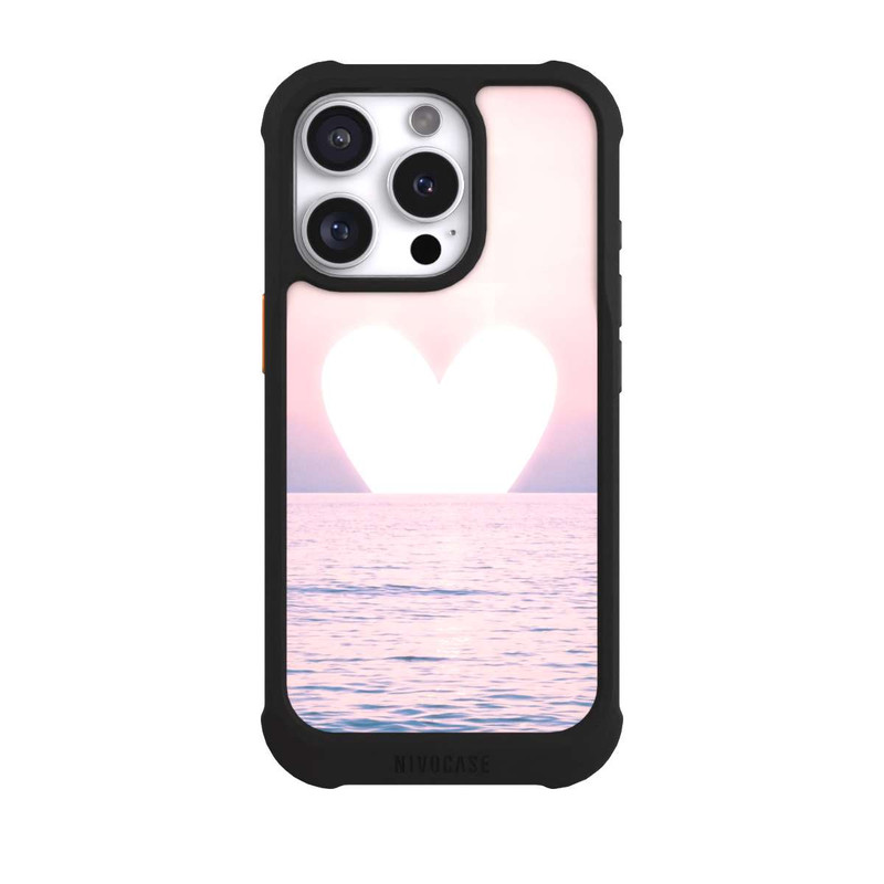 iPhone 16 Pro NIVOmax Herz-Sonnenuntergang