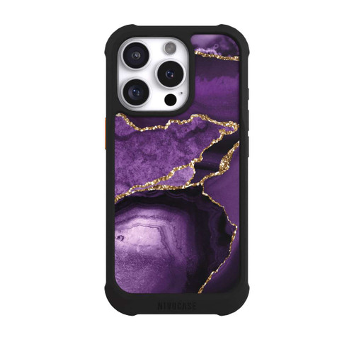 Apple iPhone 16 Pro NIVOmax Lila Marmor Landschaft