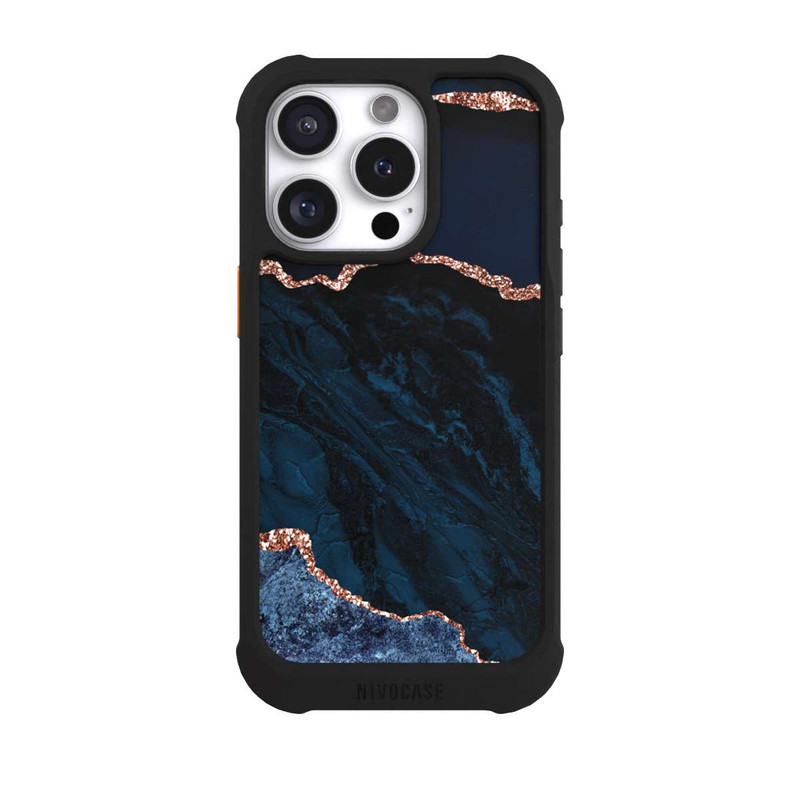 iPhone 16 Pro NIVOmax Nacht Blau Marmor Landschaft