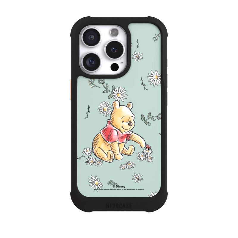 iPhone 16 Pro NIVOmax Winnie Puuh Gänseblümchen und Käfer Liebe