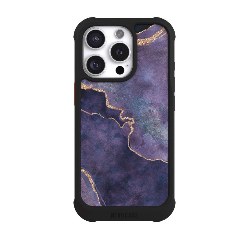 iPhone 16 Pro NIVOmax Pierre précieuse Glamour violet