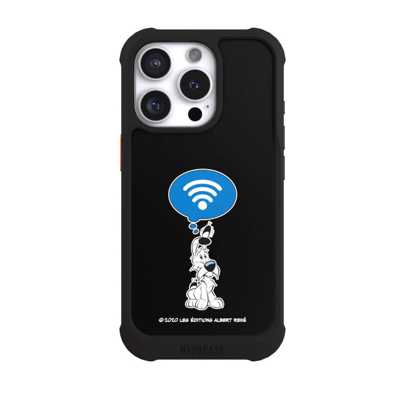 iPhone 16 Pro NIVOmax Idéfix WI-FI Sur Fond Noir