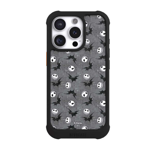 Apple iPhone 16 Pro NIVOmax Jack Grey Pattern Tim Burtons Nightmare before Christmas