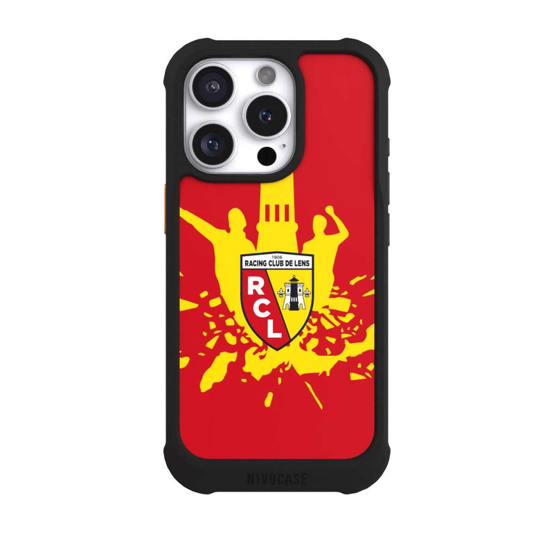 iPhone 16 Pro NIVOmax Tour RCL jaune sur rouge