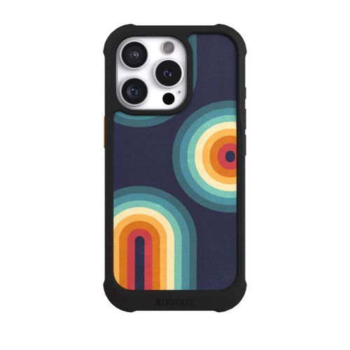 Apple iPhone 16 Pro NIVOmax Double Rainbow on Blue