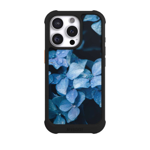 Apple iPhone 16 Pro NIVOmax Blaue Blüten