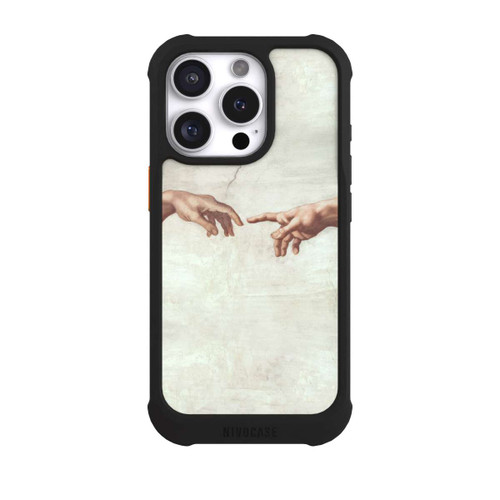 Apple iPhone 16 Pro NIVOmax Hands of God and Adam by Michelangelo Buonarroti