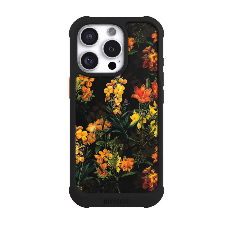 iPhone 16 Pro NIVOmax Colorful Flowers Yellow
