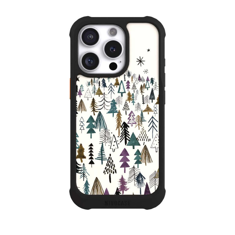 iPhone 16 Pro NIVOmax Bergbäume Wald Lila