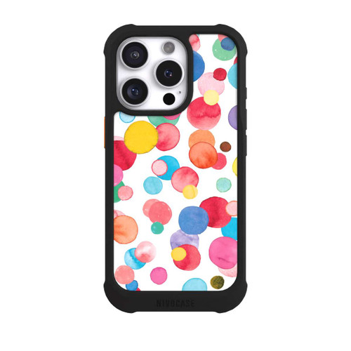 Apple iPhone 16 Pro NIVOmax Summer Polka Dots Watercolor