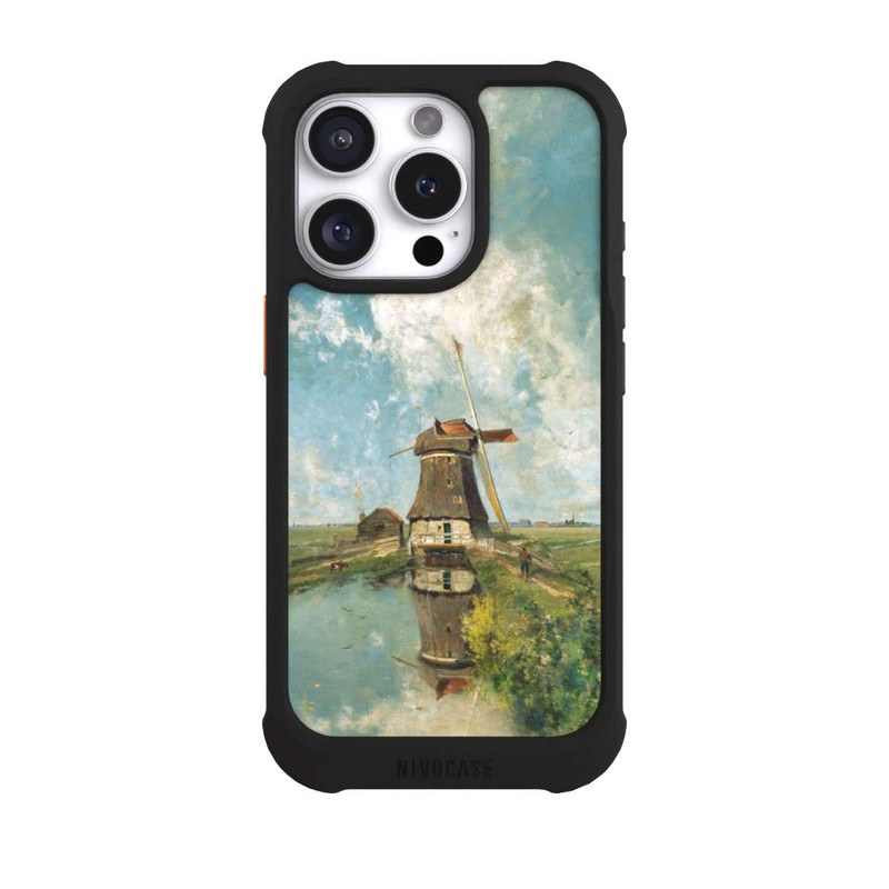 iPhone 16 Pro NIVOmax A Windmill on a Polder Waterway
