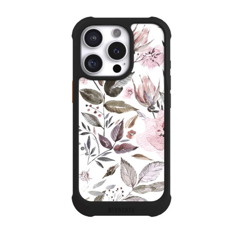 Apple iPhone 16 Pro NIVOmax Aquarell braune Rosenblüten