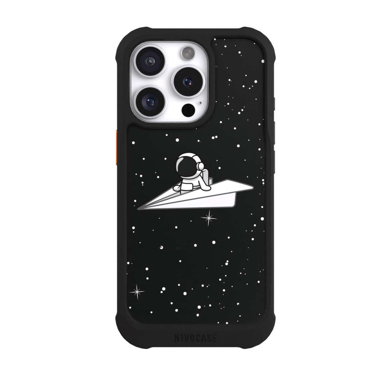 iPhone 16 Pro NIVOmax Astronaut Paper Plane Comic