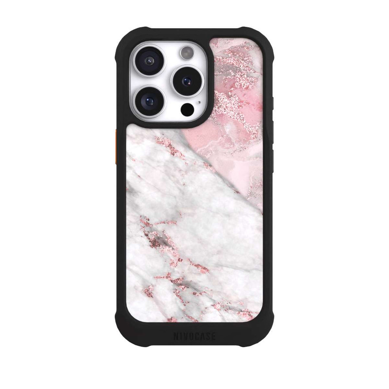 iPhone 16 Pro NIVOmax Rosa Marmor 3