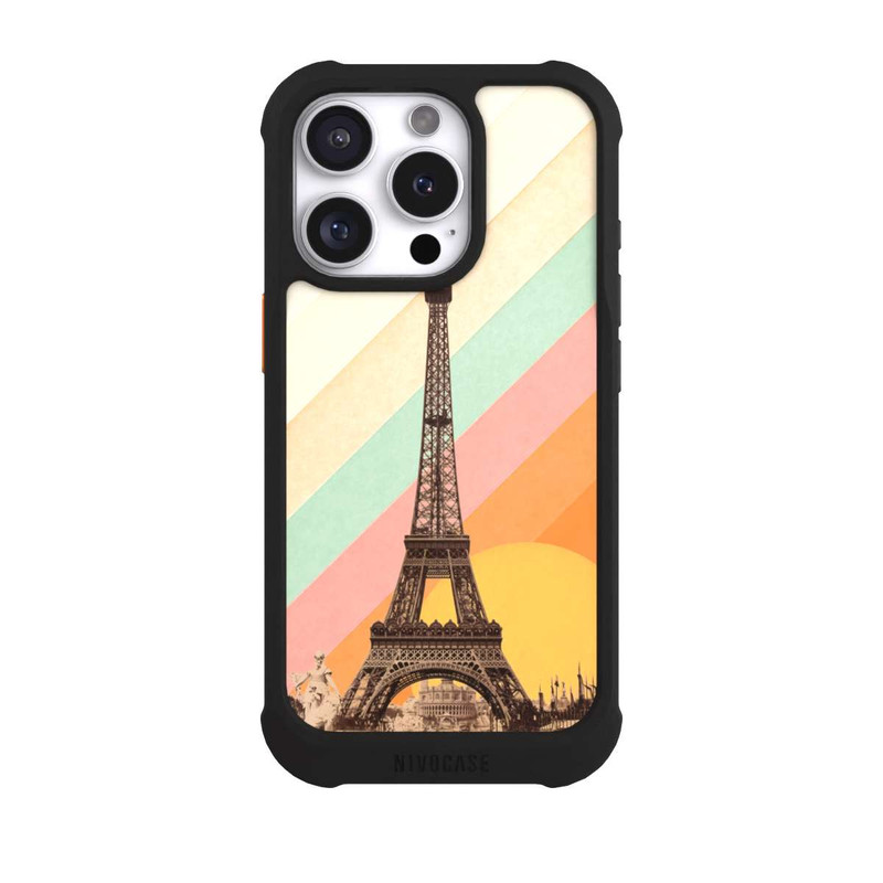 iPhone 16 Pro NIVOmax Eiffelturm Regenbogen