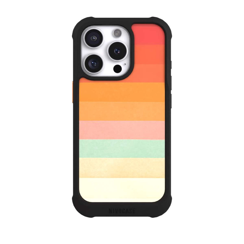 iPhone 16 Pro NIVOmax Regenbogen Chevrons II