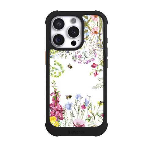 Apple iPhone 16 Pro NIVOmax Cadre de fleurs sauvages des prés d'été