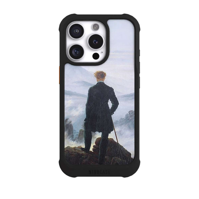 iPhone 16 Pro NIVOmax Le Vagabond au-dessus de la Mer de Brouillard