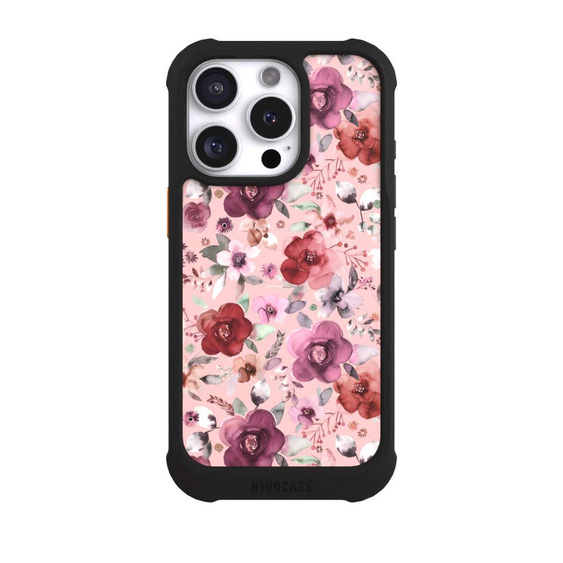 iPhone 16 Pro NIVOmax Bouquet Abondant Romance Rose