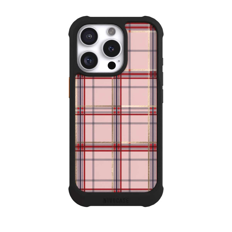 iPhone 16 Pro NIVOmax TARTAN PINK