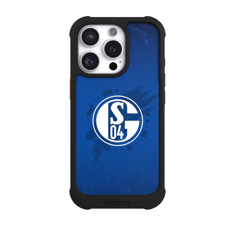 iPhone 16 Pro NIVOmax Schalke 04 Farbe Fleck Blau