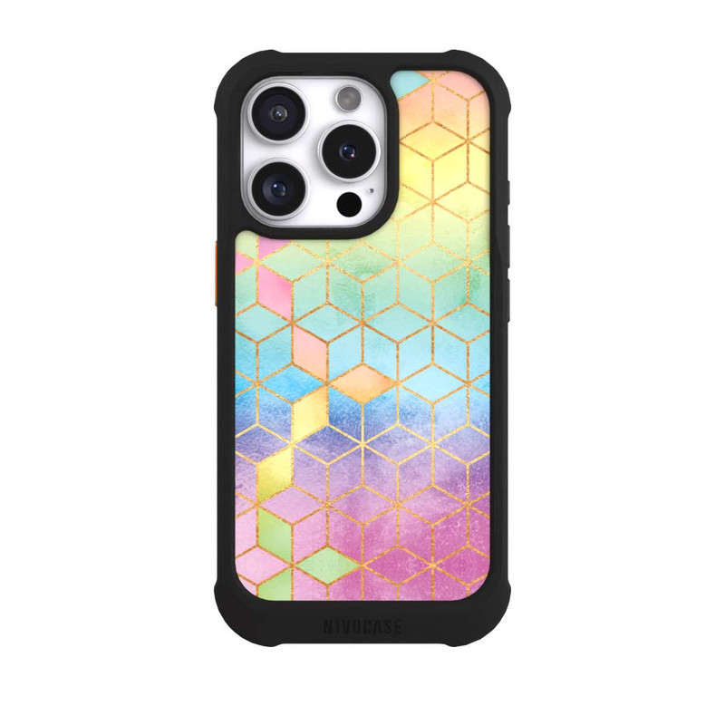 iPhone 16 Pro NIVOmax Regenbogenwürfel