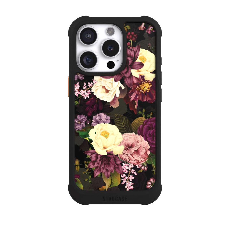 iPhone 16 Pro NIVOmax Fleurs Sombres & Abeilles