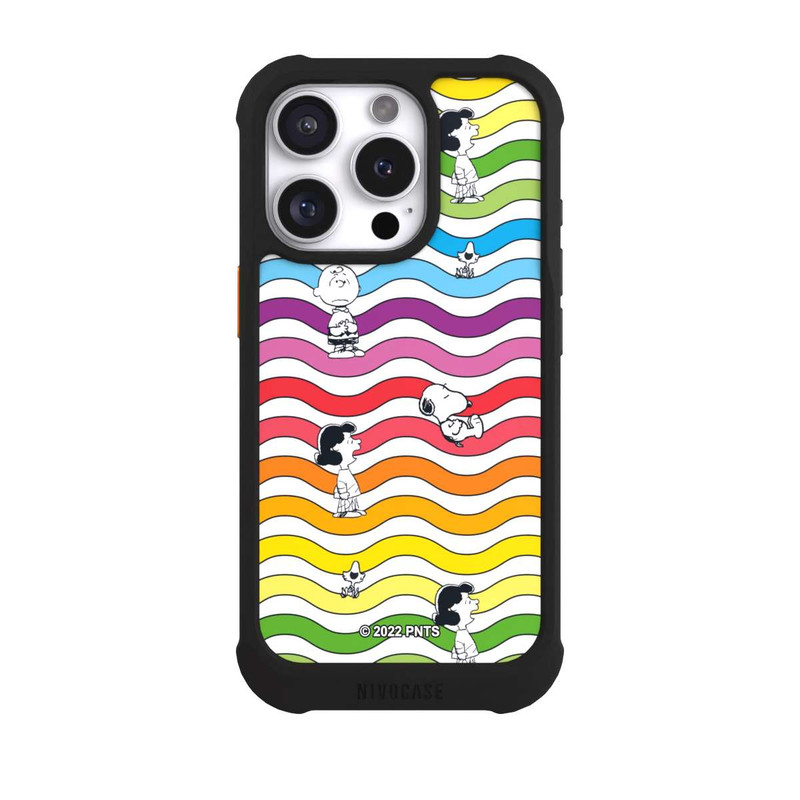 iPhone 16 Pro NIVOmax Snoopy Pattern Rainbow