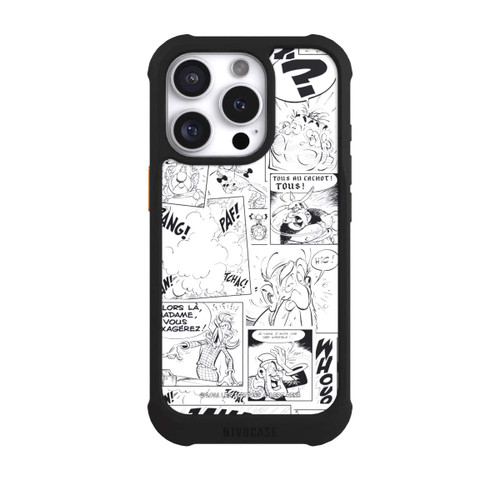 Apple iPhone 16 Pro NIVOmax BD Astérix Blanc &amp; Noir