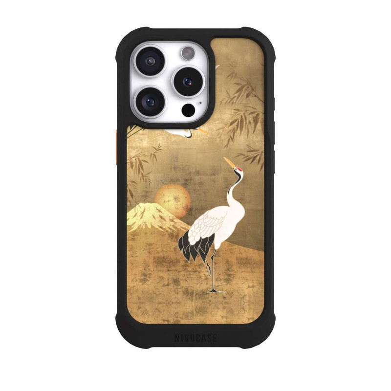 iPhone 16 Pro NIVOmax Kraniche Gold Japan 1