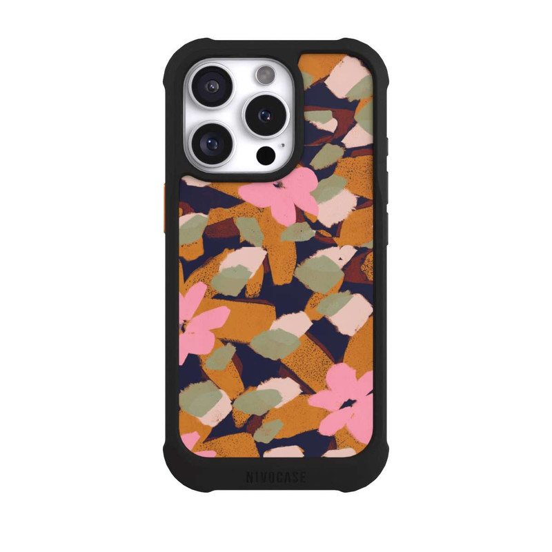 iPhone 16 Pro NIVOmax Pattern Fleurs Roses