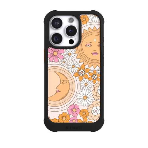 Apple iPhone 16 Pro NIVOmax Mond-Sonne-Blumen