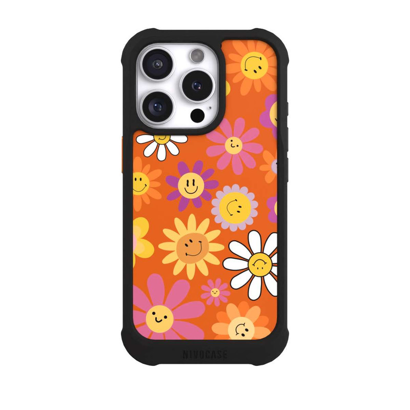 iPhone 16 Pro NIVOmax Smiles Orange Flowers