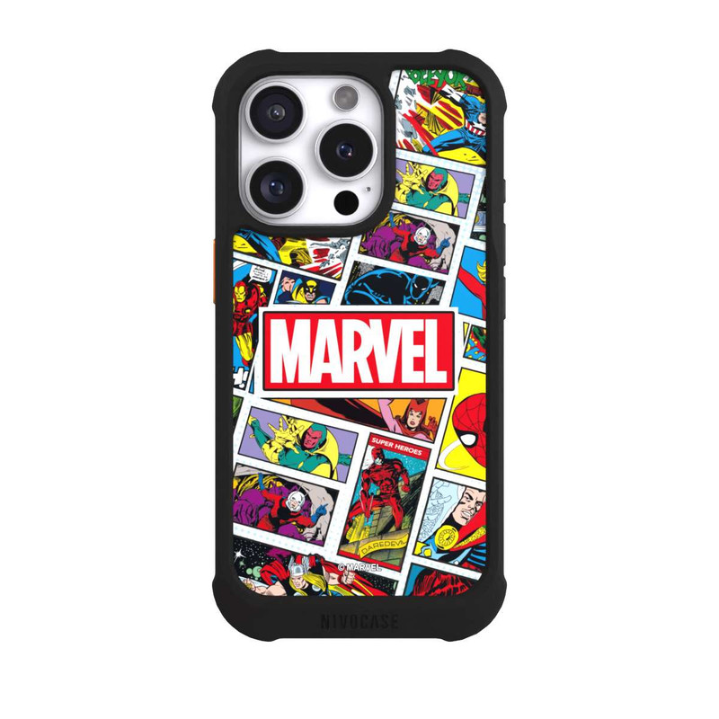 iPhone 16 Pro NIVOmax Marvel Comic Pattern